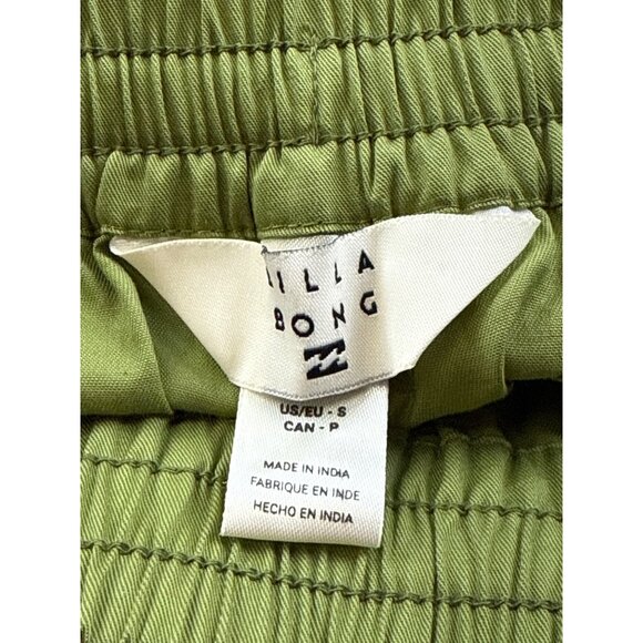 Billabong Pipeline Women's Shorts Green Pull On Size Small Beach Swim Summer NEW - Picture 9 of 11